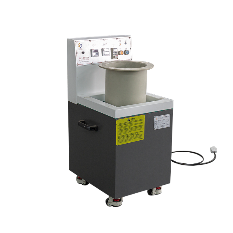 آلة تلميع مغناطيسية دقيقة لإزالة النتوءات من نوع SY8080، مناسبة للمختبرات/الدفعات الصغيرة